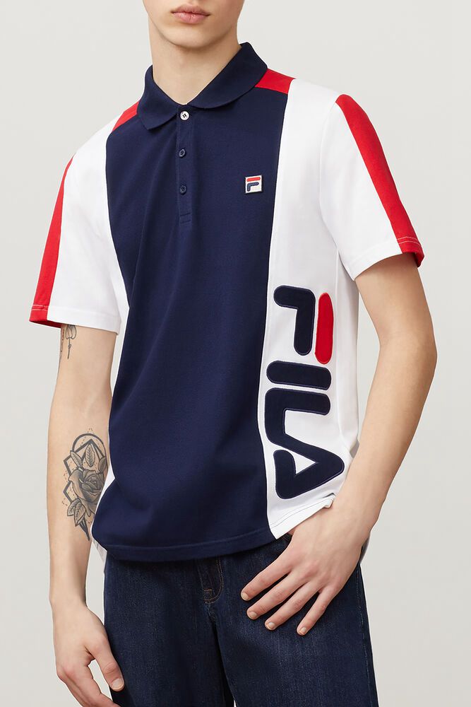 Fila Polo Mens Navy/White - Apache - Philippines 2153847-UL